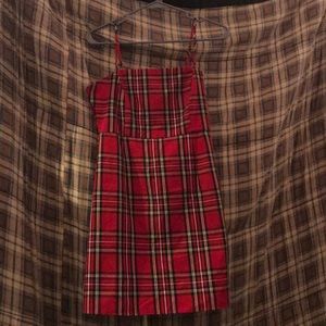 Forever 21 body con plaid dress
